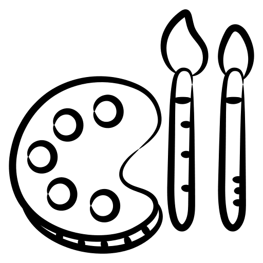 Paint palette paint palette color art icon