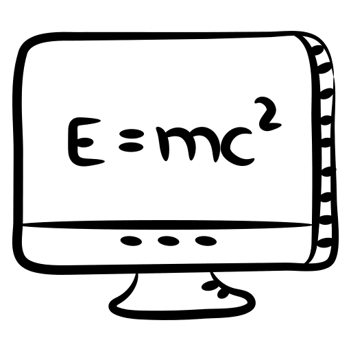 Physics formula maths education icon