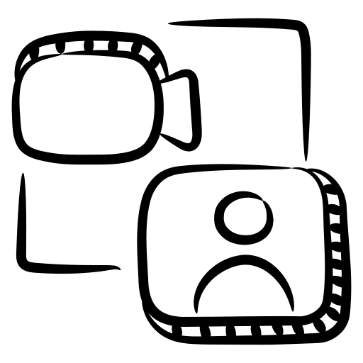 Video call communications online video call icon