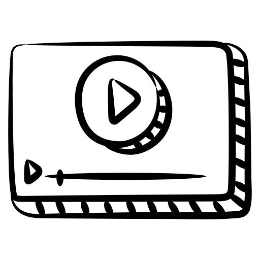 Video tutorial video clip website video tutorial icon