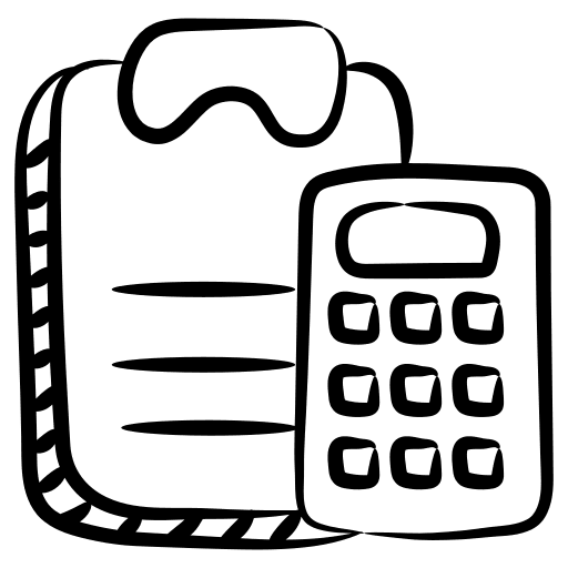 Accounting calculator business and finance tax icon