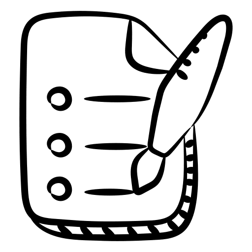 List files and folders checklist check list icon