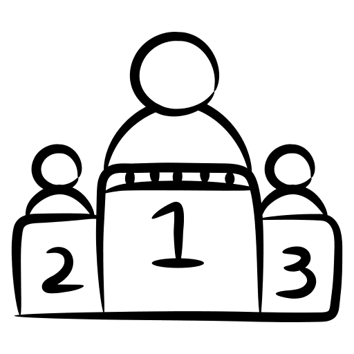 Podium podium position 123 icon