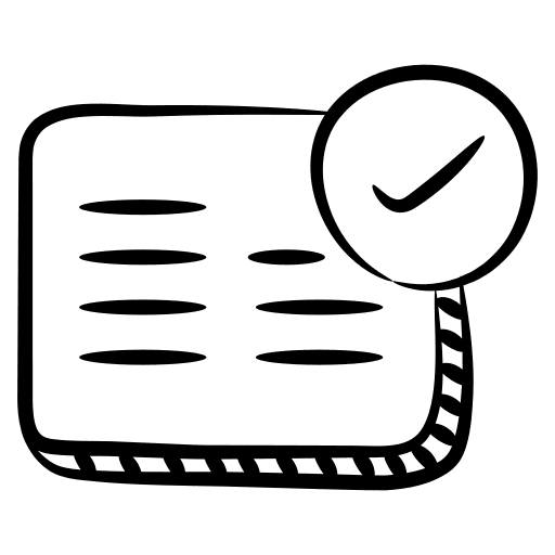 Registered document registered document verified verify icon