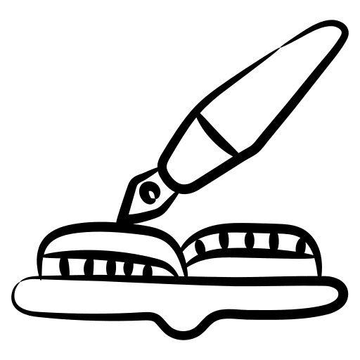 Homework lecture planning notebook icon