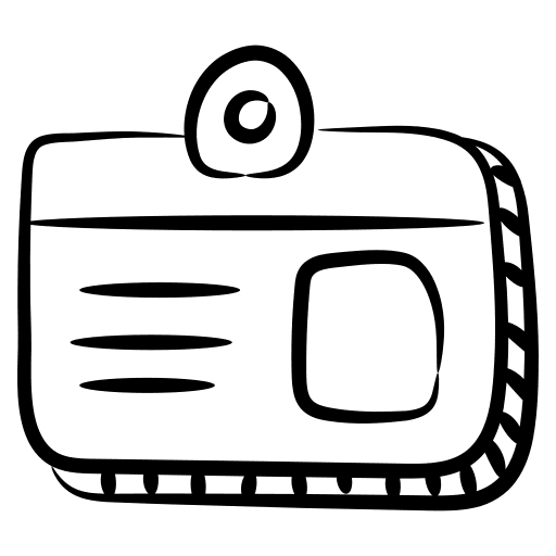 Id card business card id card identification icon