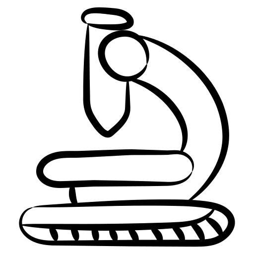 Microscope medical laboratory microscope education icon