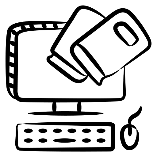 Online education learning mouse online education icon