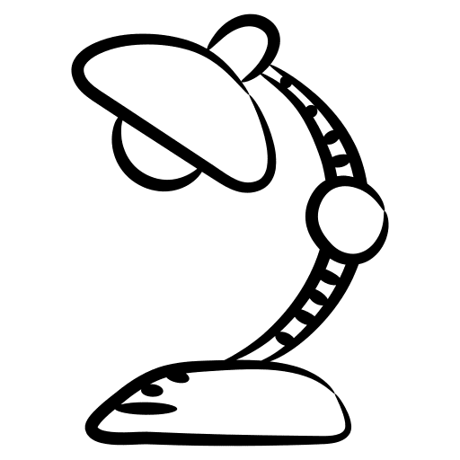 Desk lamp light illumination desk lamp icon