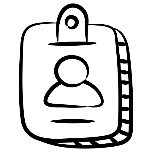 Id card business card id card pass icon