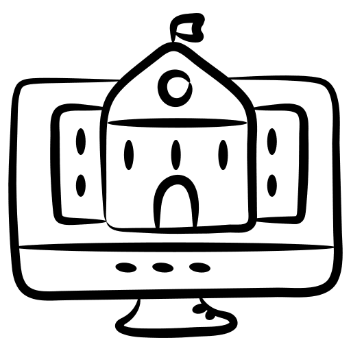 Online university online education elearning online learning icon