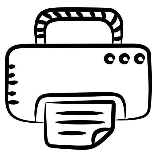 Printer computer printer printer paper icon