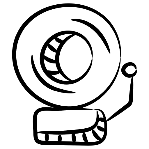 School bell education sound back to school icon