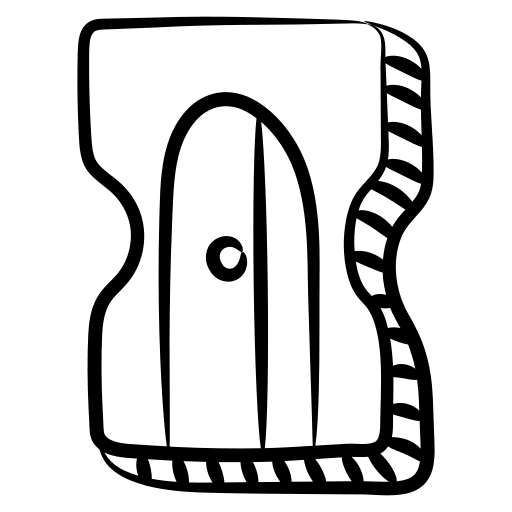 Sharpener pencil sharpener education school material icon