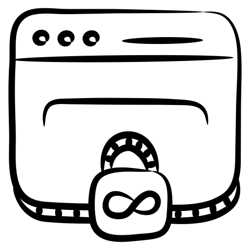 Web security browser web browser web security icon