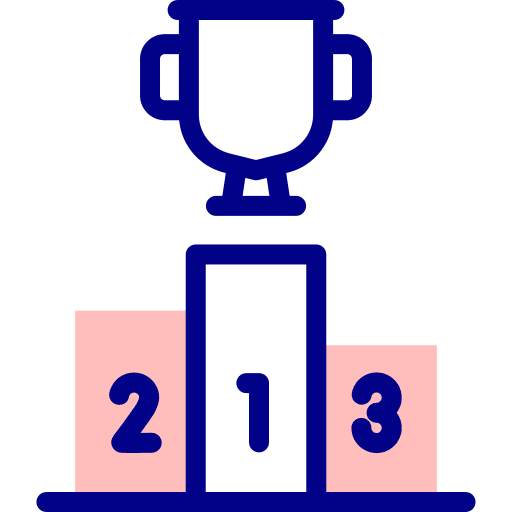 Podium 123 sports and competition trophy icon