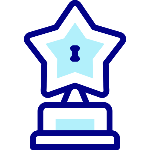 Star 1st place champion success icon