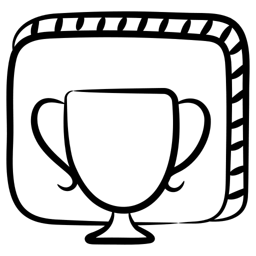 Trophy sports and competition quality cup icon