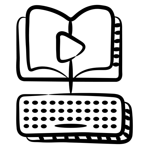 Video lesson elearning video lesson education icon