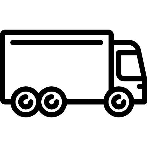 Big cargo truck automobile delivery truck cargo truck icon