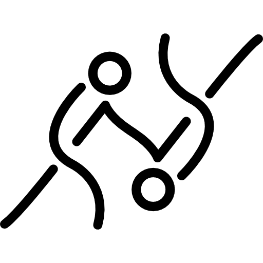 Fighters sportive couple of stick men sport symbols persons sport icon Fighters sportive couple of stick men sport symbols persons sport icon