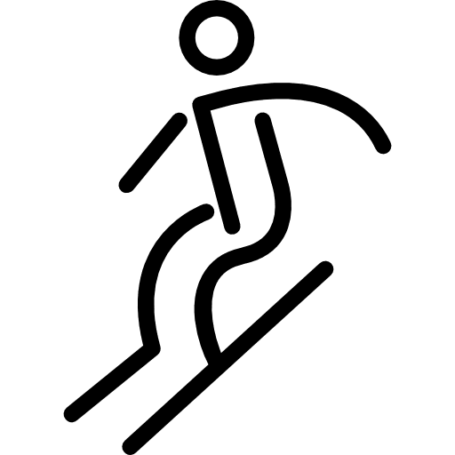 Skiing stick man stick man human sport icon Skiing stick man stick man human sport icon