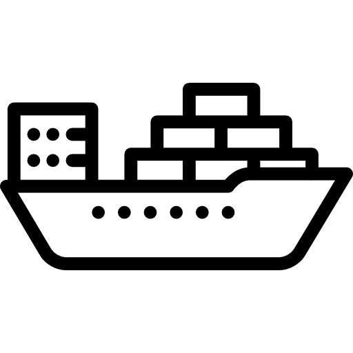 Cargo ship boat transportation freight icon Cargo ship boat transportation freight icon