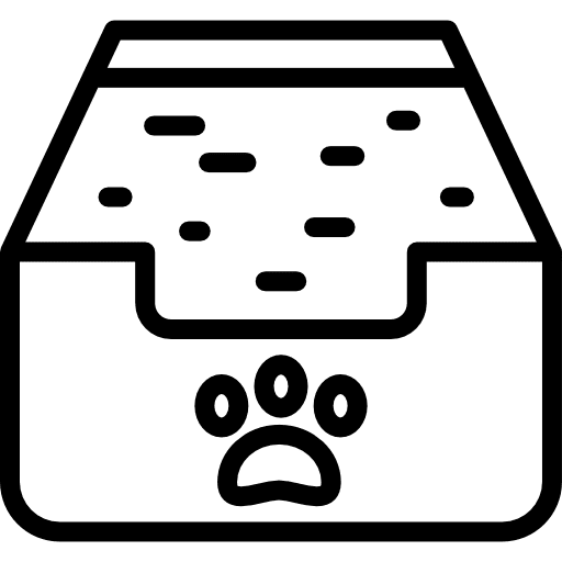 Cat box animals animal pet shop icon Cat box animals animal pet shop icon