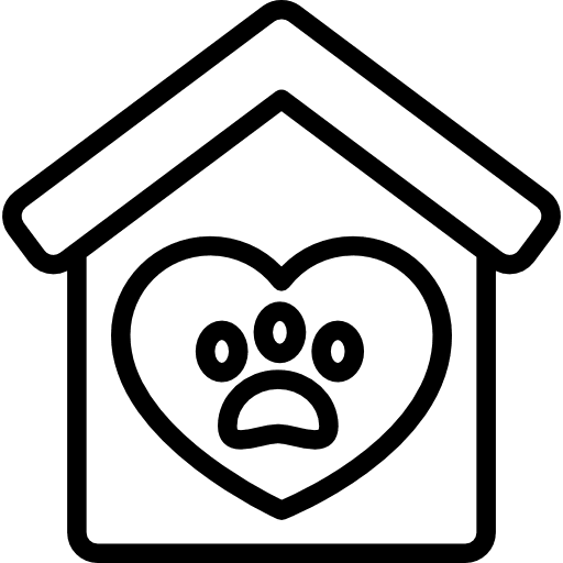 Pet shelter home animals dog icon Pet shelter home animals dog icon