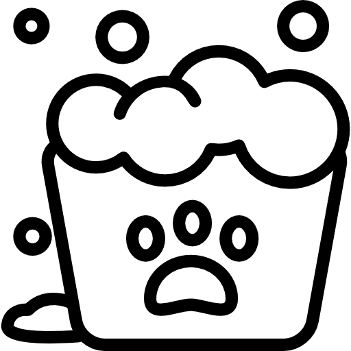 Pets bath washing soup animal icon