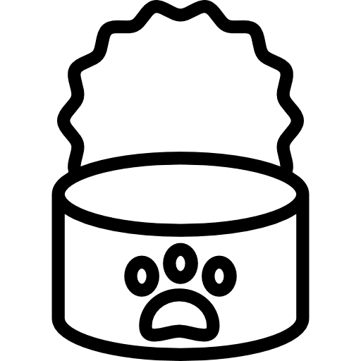 Cat food pet animals pawprint icon Cat food pet animals pawprint icon