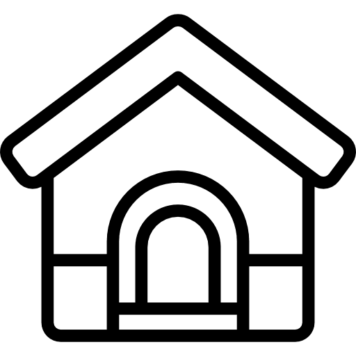 Dog kennel house buildings pet icon Dog kennel house buildings pet icon