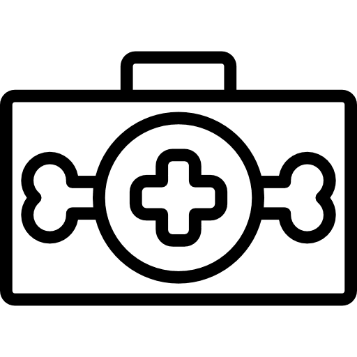 Pet first aid bone pets health care icon Pet first aid bone pets health care icon