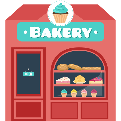 Bakery bakery buildings business icon