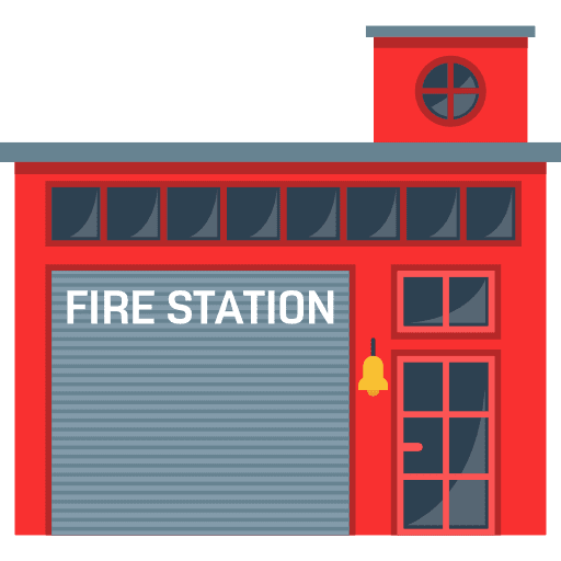 Fire station fire station emergencies firefighters icon