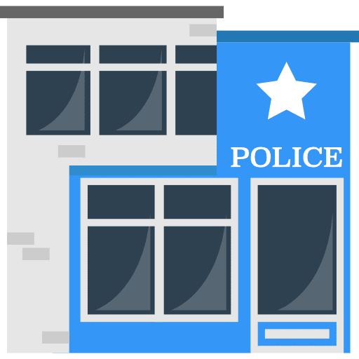 Police buildings prison police icon