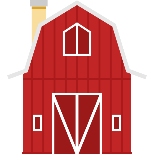 Barn buildings real estate gardening icon