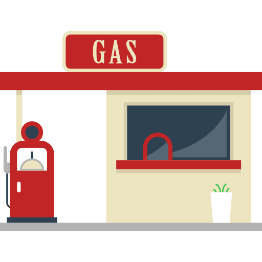 Gas station gasoline fuel energy icon