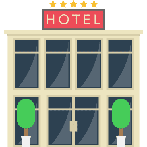 Hotel buildings holidays hotel icon