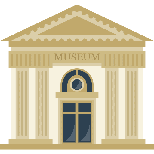 Museum building museum temple icon