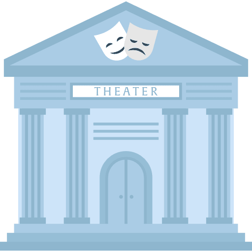 Theater museum temple theater icon