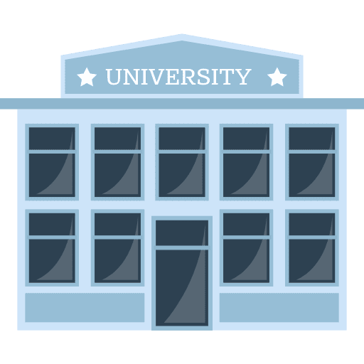 University architecture and city school university icon