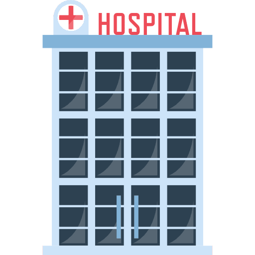 Hospital health care buildings signs icon