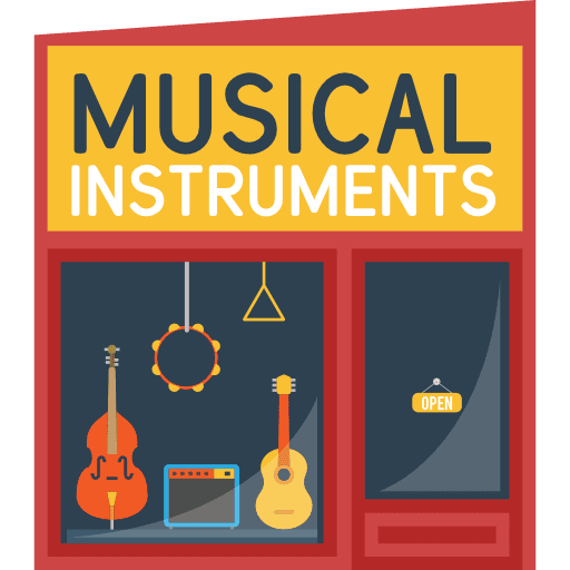 Musical instrument music buildings icon