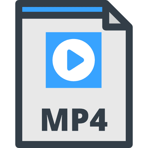 Mp4 audio file extension files icon