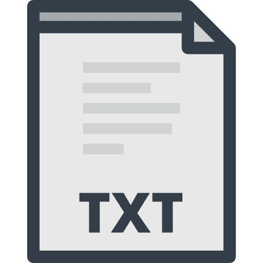 Txt interface file format format icon