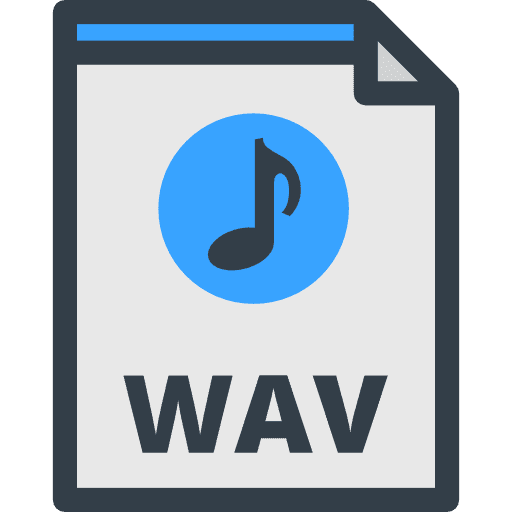 Wav archive multimedia files and folders icon Wav archive multimedia files and folders icon