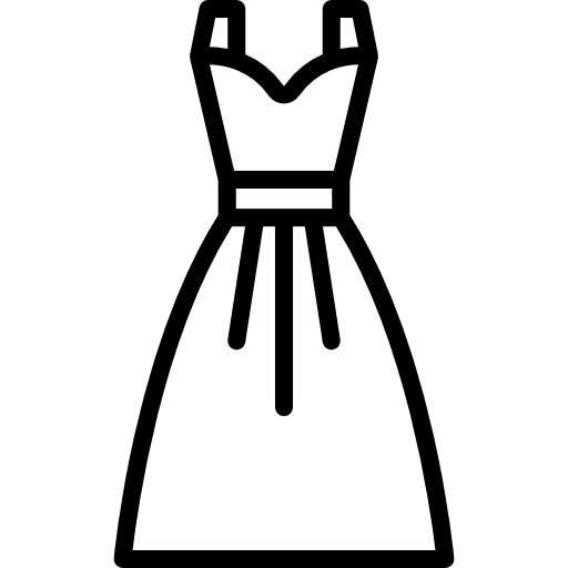 Dress dresses female feminine icon