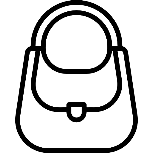 Hand bag handbag tools bag icon