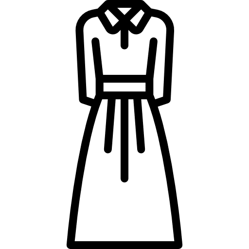 Dress femenine dress garment icon